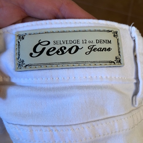 White stretchy skinny jeans size 7 - Picture 6 of 6